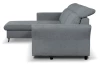 Rohová sedací souprava Star, středně šedá látka