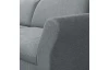 Rohová sedací souprava Star, středně šedá látka