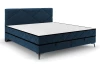 Postel Parana 180x200 cm, námořnická modrá sametová látka