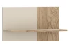 Nástěnný panel s policemi Meolo, dub cremona/béžový kašmír