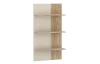 Nástěnný panel s policemi Meolo, dub cremona/béžový kašmír