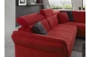 Rohová sedací souprava Avignon, červená látka, bez funkce rozkladu
