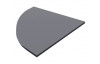 Rohový nástavec ke stolu Lift, šedý/hnědý
