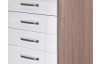 Dolní kuchyňská zásuvková skříňka Valero USSA50, dub sonoma/bílý lesk, šířka 50 cm