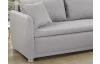 Rohová sedací souprava Asti, světle šedá látka