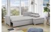 Rohová sedací souprava Asti, světle šedá látka