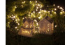 Vánoční dekorace Domek LED 9,5 cm, bílá