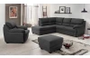 Rohová sedací souprava Nebolo, antracitová šedá látka, levý roh