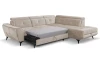Rohová sedací souprava Sergio, béžová látka, pravý roh