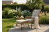 Zahradní křeslo s taburetem Soluna