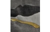 Koberec Diamond Deluxe 80x150 cm, šedo-zlaté vlny