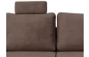 Sedací souprava Chivas, tvar pravé U, hnědá látka