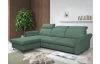 Rohová sedací souprava Star, smrkově zelená látka