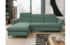 Rohová sedací souprava Star, smrkově zelená látka