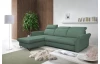 Rohová sedací souprava Star, smrkově zelená látka