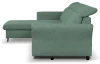 Rohová sedací souprava Star, smrkově zelená látka