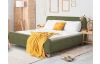 Postel Flamingo 180x200 cm, olivově zelená strukturovaná tkanina