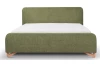 Postel Flamingo 180x200 cm, olivově zelená strukturovaná tkanina
