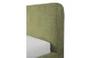 Postel Flamingo 180x200 cm, olivově zelená strukturovaná tkanina