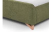 Postel Flamingo 180x200 cm, olivově zelená strukturovaná tkanina