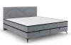 Postel Parana 180x200 cm, světle šedá sametová látka
