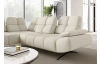 Rohová sedačka Prado, světle béžová látka, levý roh