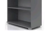 Nízký regál Lift, šedý/hnědý
