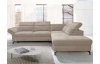 Rohová sedací souprava Colby, béžová látka, pravý roh