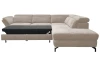 Rohová sedací souprava Colby, béžová látka, pravý roh