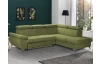 Rohová sedací souprava Gisele, zelená látka, pravý roh