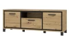 TV skříňka Trondheim 158 cm, dub artisan/dub černý