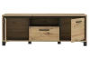 TV skříňka Trondheim 158 cm, dub artisan/dub černý