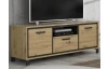 TV skříňka Trondheim 158 cm, dub artisan/dub černý