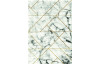 Koberec Craft 80x150 cm, mramorový design, šedo-zlatý