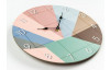 Nástěnné hodiny pastelově barevné, 30 cm