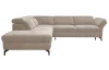 Rohová sedací souprava Colby, béžová látka, levý roh