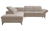 Rohová sedací souprava Colby, béžová látka, levý roh