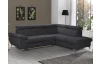 Rohová sedací souprava Gisele, antracitová látka, pravý roh