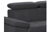 Rohová sedací souprava Gisele, antracitová látka, pravý roh