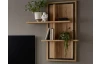 Nástěnný panel s policemi Flores, dub gustavson/antracit