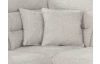 Sedačka s relaxační funkcí Foreno, světle šedá látka, tvar pravé U