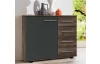 Komoda se zásuvkami Nora, bahenní dub/grafitová