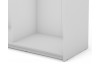 Šatní skříň Carlos 150/61 2D, bílá, 150 cm