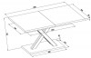 Rozkládací jídelní stůl Avanti 160x90 cm, dub sonoma