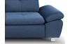 Rohová sedačka Madeira 1B, modrá látka, levý roh