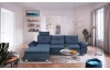 Rohová sedačka Madeira 1B, modrá látka, levý roh