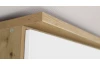 Šatní skříň se zrcadlem Bremen, 136 cm, dub artisan/bílá