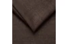 Rohová sedací souprava Sergio, tmavě hnědá látka, levý roh
