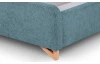 Postel Flamingo 180x200 cm, mořská modrá strukturovaná tkanina