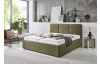 Postel Domango 140x200 cm, olivově zelená látka